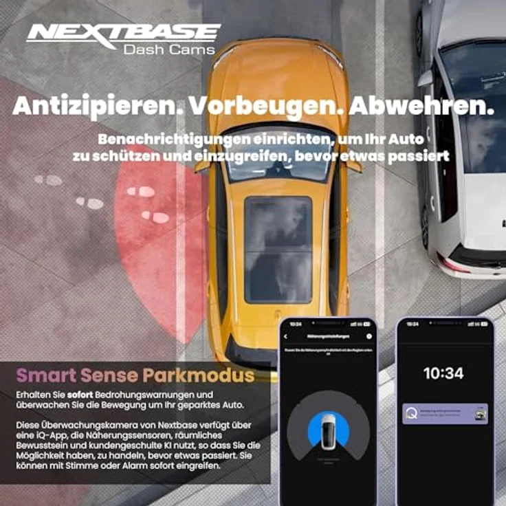 Nextbase® iQ Dashcam für Heckscheibe, 1440p Heckscheibenkamera, kompatibel mit Nextbase iQ Dashcams, mit Smart Sense Parken, Guardian-Modus und Roadwatch AI,m – Bild 5