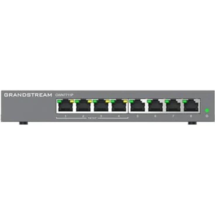 Grandstream 8P GWN7711P PoE PoE Switch mit integriertem QoS, Storm Control und Whisper Quiet Technologie – Bild 3