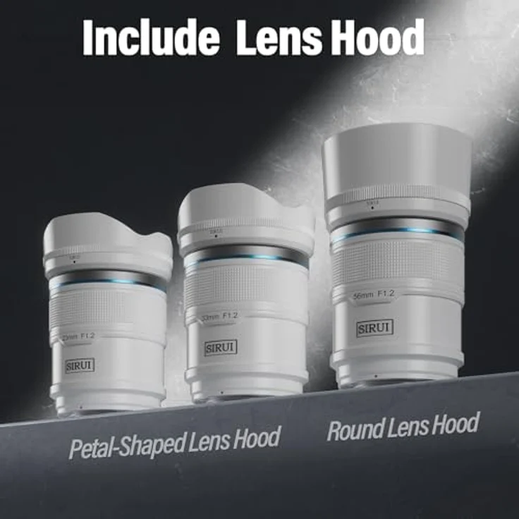 SIRUI Sniper 56 mm Autofokus-Objektiv, F1.2 Weitwinkel-APS-C Kameraobjektiv für A5 A6 A7 FX A9 ZV-E Serie (E-Mount, weiß) – Bild 5
