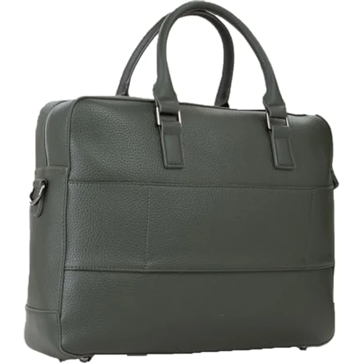 Valentino Efeo Aktentasche, 41 cm Notebooktasche mit Laptopfach (17"), Grün, geräumig mit Organisern und Innentasche – Bild 3