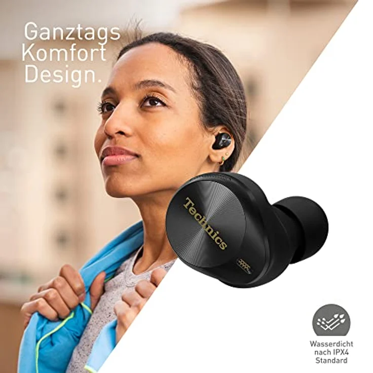 Technics EAH-AZ80E-A, In-Ear Kopfhörer mit 10-mm-Treibern, Geräuschunterdrückung, Touch-Steuerung und hoher Akkulaufzeit, schwarz – Bild 8