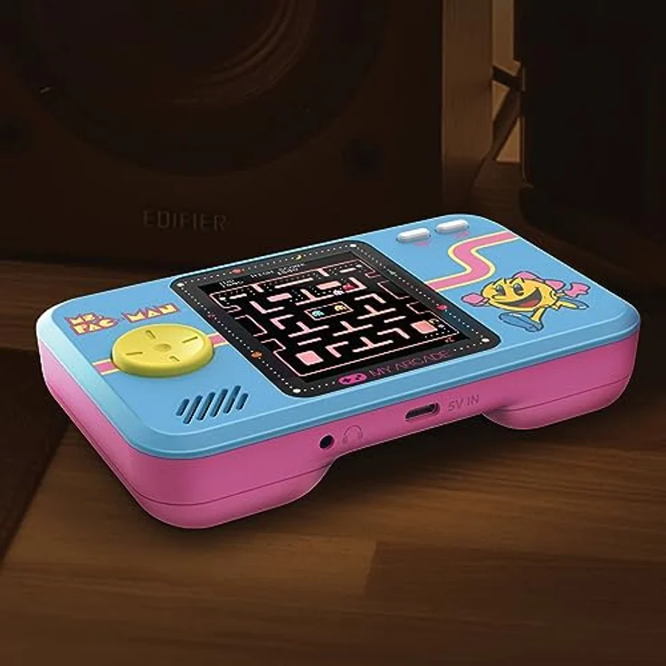 My Arcade Pocket Player Ms PacMan Portable, 2.75” Farbdisplay, ergonomisches Design, USB-C und Batteriebetrieb – Bild 5