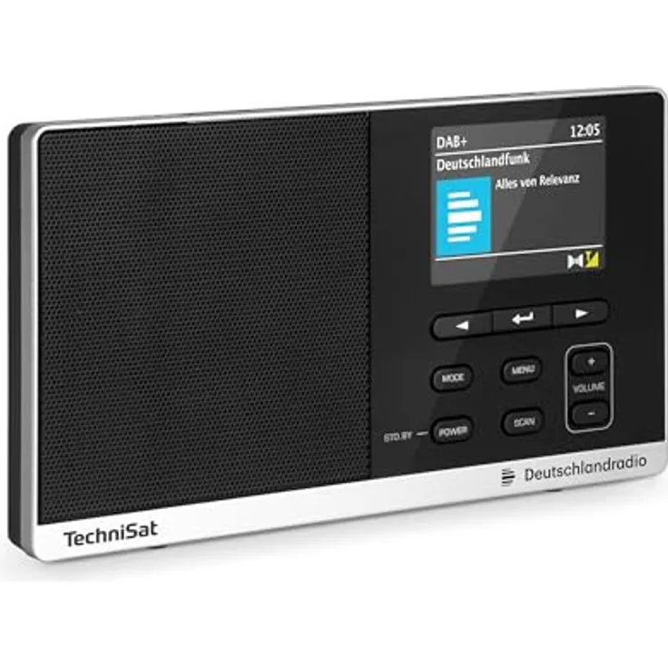 TechniSat DIGITRADIO 215 ASA Deutschlandradio Edition, Küchenradio mit DAB+/UKW, 2,8 Zoll TFT-Farbdisplay und ASA-Warnfunktion