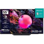 Hisense 55A85K 139cm (55 Zoll) Fernseher, OLED, 4K, HDR, Dolby Vision IQ & Atmos, IMAX Enhanced, Filmmaker Mode, 120Hz, Apple AirPlay, Alexa Built-in, Game Mode Pro, DTS Virtual X, anthrazit [2023]