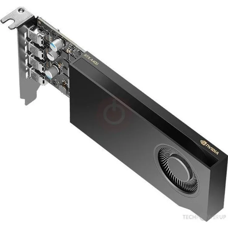 HP NVIDIA RTX A400 4 GB, Next-Gen-Grafikkarte mit 4 Mini DisplayPort-Schnittstellen für professionelle Anwendungen