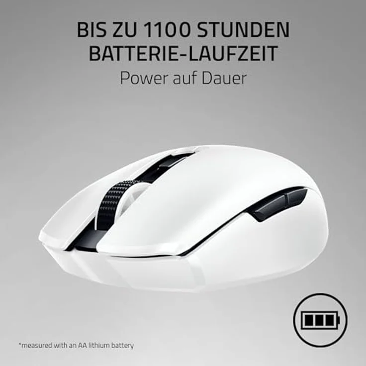 Razer Orochi V2 Wireless Gaming Maus, Focus X 18K Sensor, HyperSpeed Wireless/Bluetooth, bis zu 1.100 Stunden Akkulaufzeit, unter 60 g, weiß – Bild 4