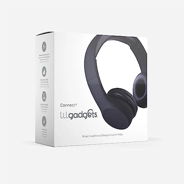 LilGadgets Connect+ Volume Begrenzte Wired Kopfhörer Mit Shareport Für Kinder Schwarz – Bild 8