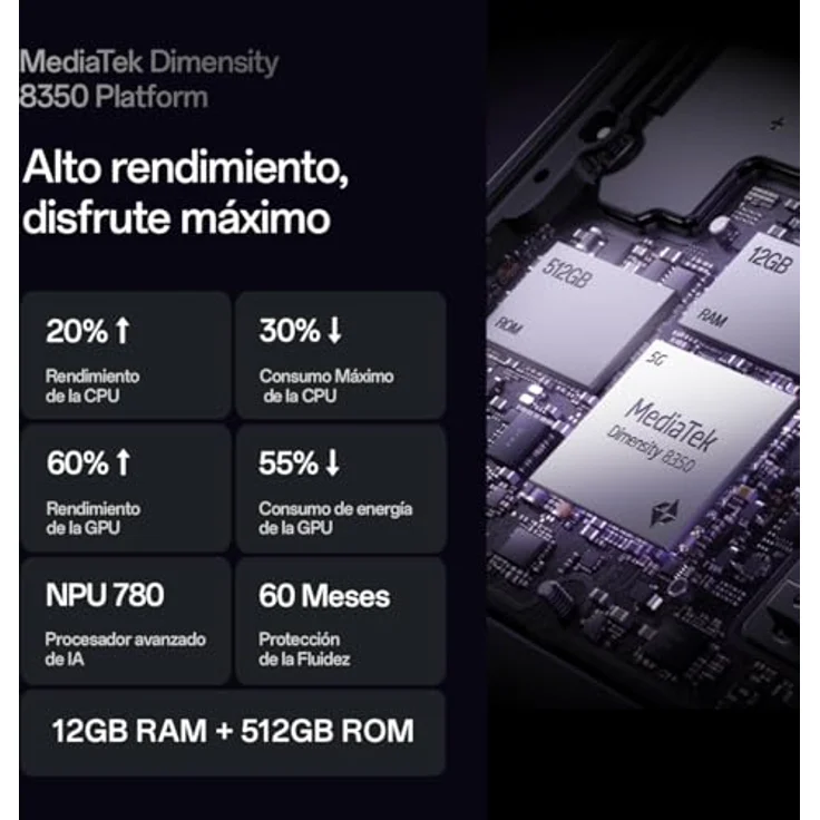 OPPO Reno13 Pro 5G 12GB/512GB Graphitgrau Dual-SIM - Smartphone mit 12GB RAM und 512GB Speicherplatz in Grau – Bild 8
