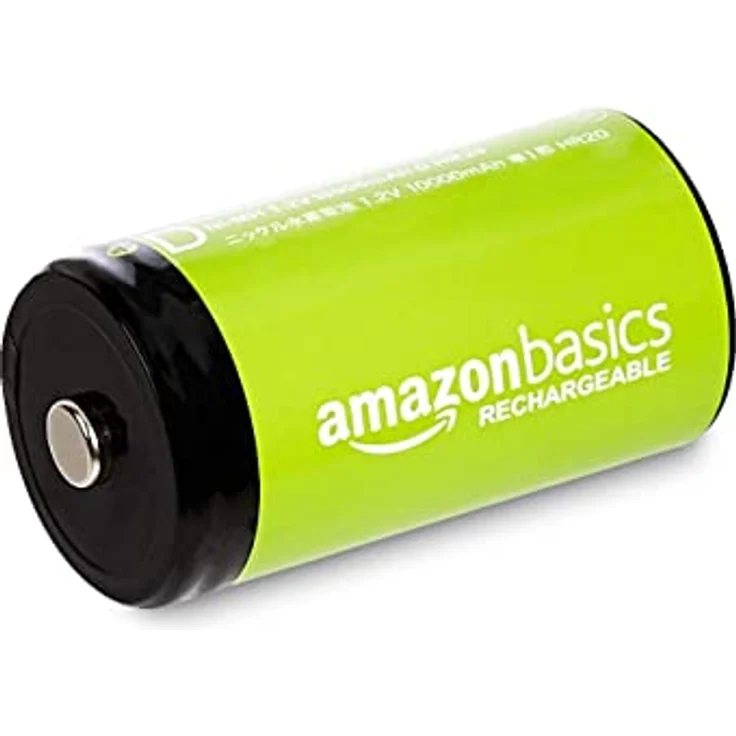 Amazon Basics – D-Zellen, wiederaufladbare Batterien, 10.000 mAh, NiMH, 4er-Packung (das Aussehen kann variieren) – Bild 2