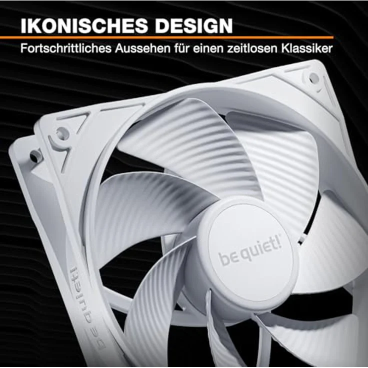 be quiet! Pure Wings 3 120mm PWM Reverse White Triple Pack, 3 Gehäuselüfter mit invertierten Lüfterblättern, optimierter Rahmen, hohe Kühlleistung, geringe Geräuschentwicklung – Bild 5