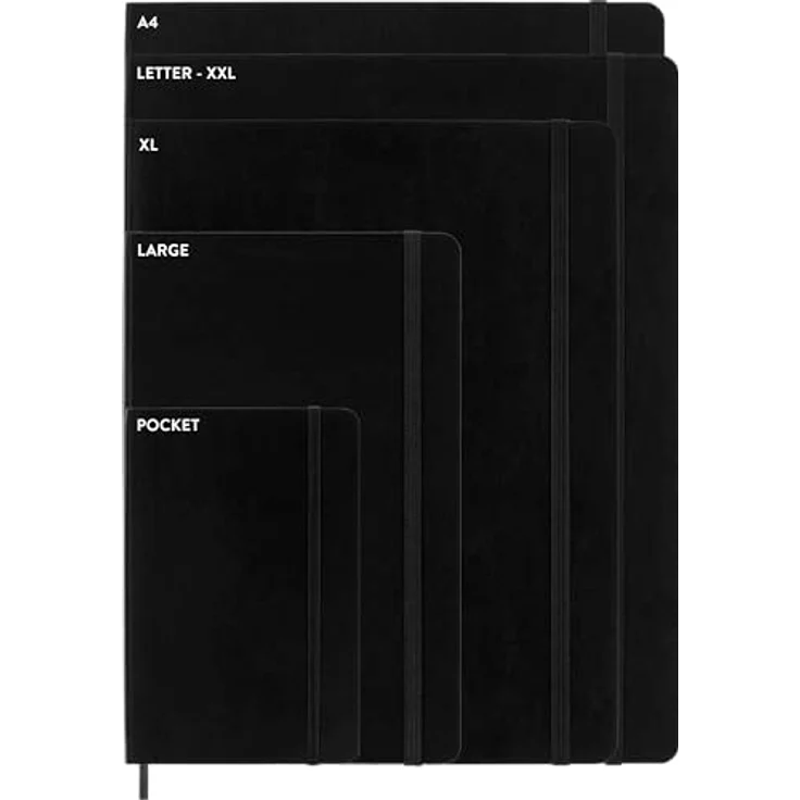 MOLESKINE Notizbuch Classic Collection, großer weicher Einband L/A5, 70g-Papier, schwarz – Bild 9