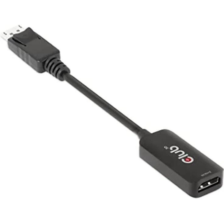Club 3D DisplayPort™ 1.4 auf HDMI™ Aktiv-Adapter, 8K60Hz HDR, Unterstützung für DSC und LPCM Audio, Schwarz