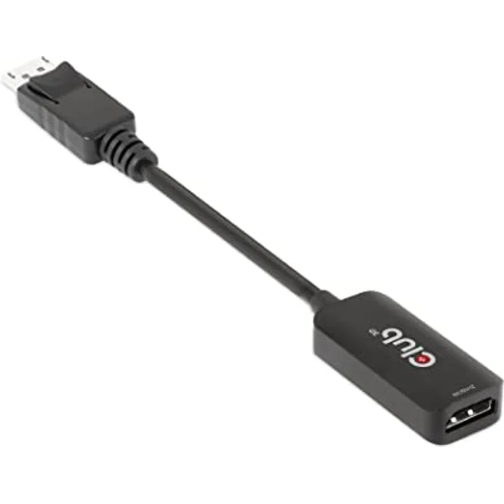Club 3D DisplayPort™ 1.4 auf HDMI™ Aktiv-Adapter, 8K60Hz HDR, Unterstützung für DSC und LPCM Audio, Schwarz – Bild 1