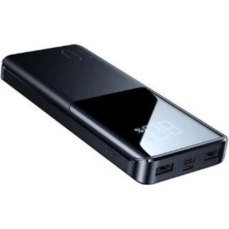 Joyroom Power bank 22.5W 10000mAh PD QC3.0 AFC(JR-QP191), Schwarz, mit 3 Ausgangsanschlüssen, großem Display und Schnellladeprotokollen