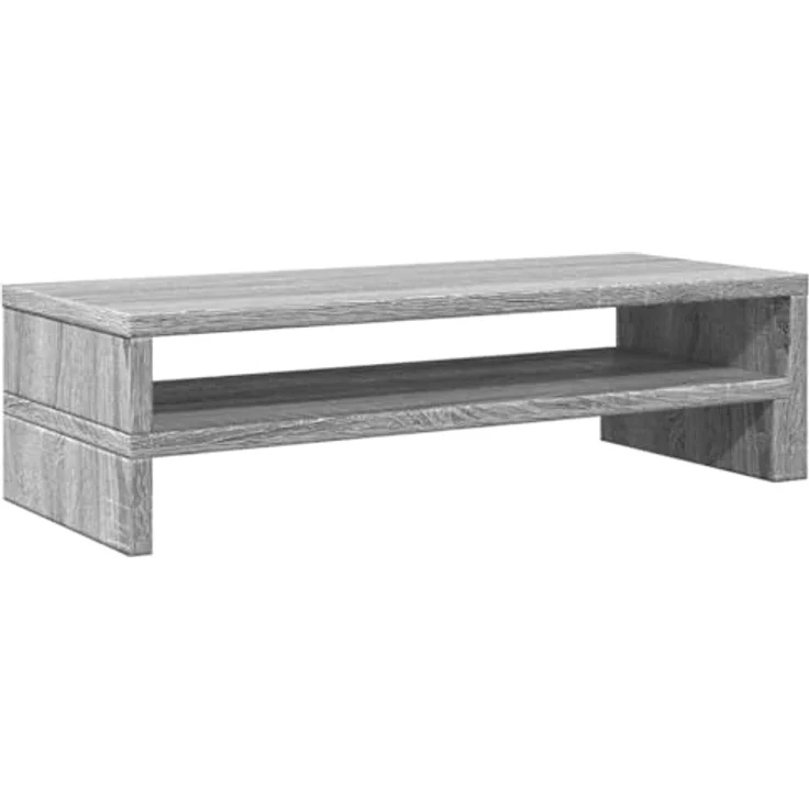 vidaXL Monitorständer Grau Sonoma, Holzwerkstoff mit Stauraum, 54x22x15 cm – Bild 8