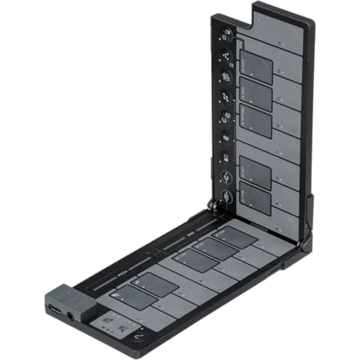 Korg nanoKEY Fold, Faltbarer 25 Tasten MIDI Keyboard Controller mit USB-C, TRS-MIDI und anpassbarer Anschlagdynamik – Schwarz – Bild 3