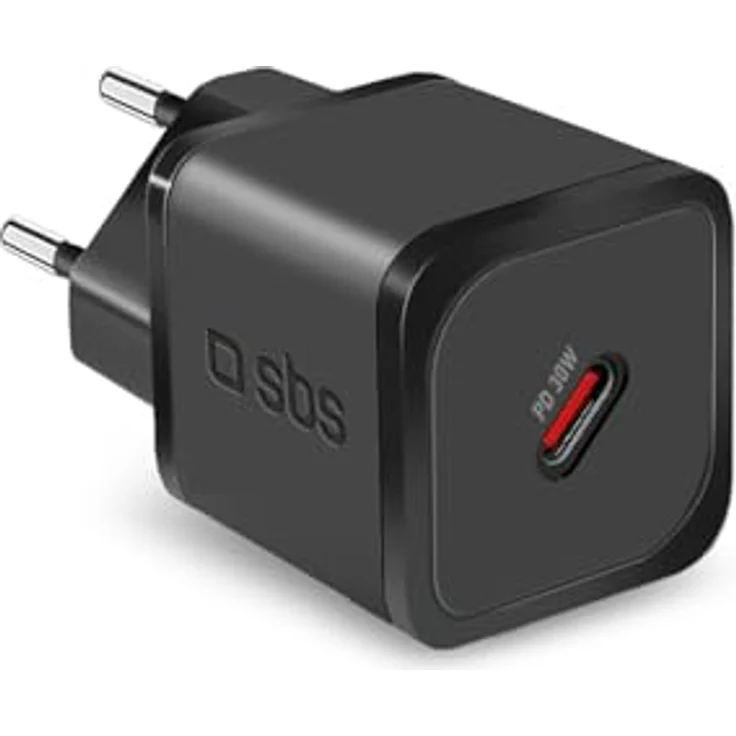 SBS 30W GaN USB-C Ladegerät Power Delivery, kompakt, Schwarz – Bild 2