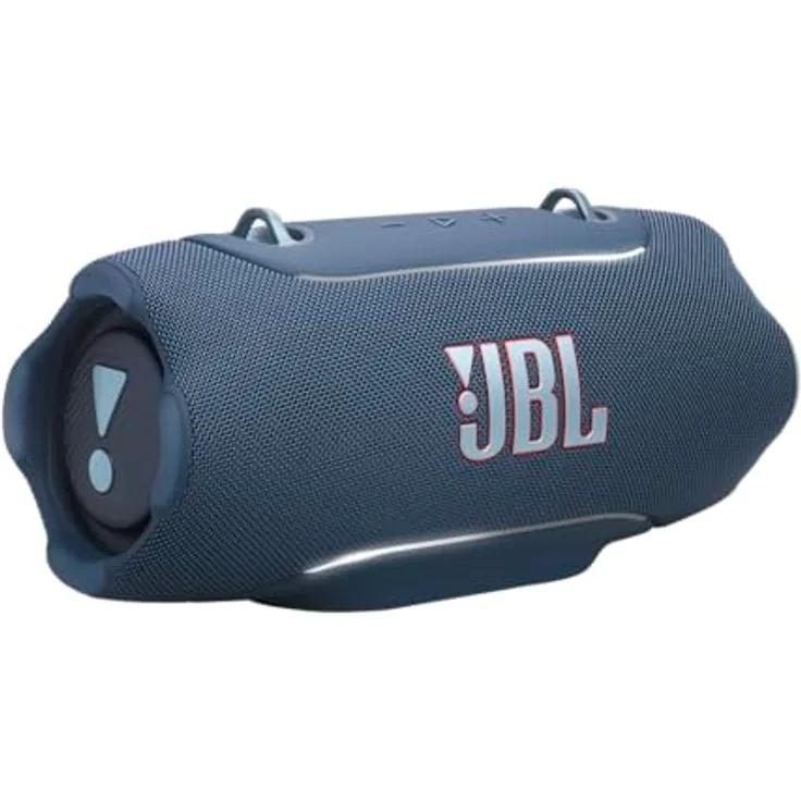 JBL Xtreme 5, Tragbarer Bluetooth-Lautsprecher mit JBL Pro Sound, IP68 wasserdicht, Schultergurt, integrierter Powerbank, bis zu 28 Stunden Wiedergabezeit, Blau