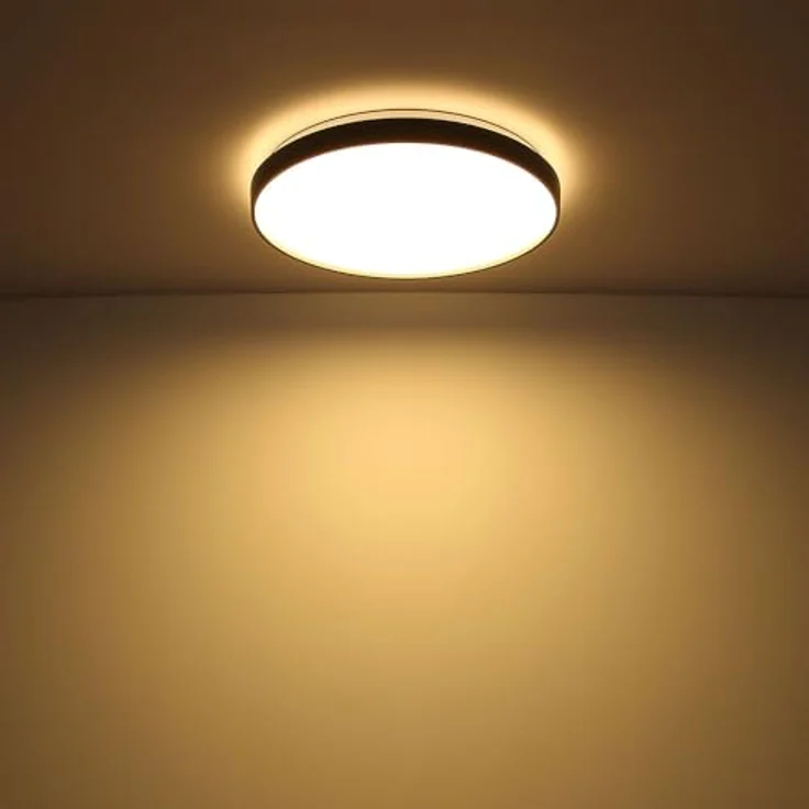 Globo Deckenlampe LED Schlafzimmerlampe anthrazit opal D 48 cm, Smarte Deckenbeleuchtung – Bild 3