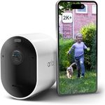 Arlo Pro 5 Überwachungskamera Aussen WLAN, 2K+ HDR Video, Kabellos, Verbesserte Farbnachtsicht, 160° Blickwinkel, Spotlight, 2-Wege Audio, Alarm Sirene Secure Testzeitraum, Weiß