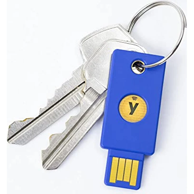 Yubico Security Key NFC - Two Factor Authentication USB and NFC Security Key, Fits USB-A Ports and Works with Supported NFC Mobile Devices – FIDO U2F and FIDO2 Certified - More Than a Password, Blau – Bild 3