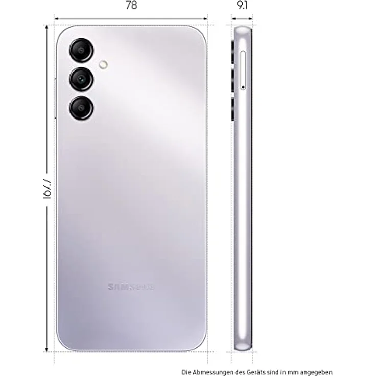 Samsung Galaxy A14 5G, Android Smartphone, 6,6 Zoll Dynamic AMOLED Display, 5.000 mAh Akku, 64 GB/4 GB RAM Handy in Silver inkl. 30 Monate Herstellergarantie  – Bild 3