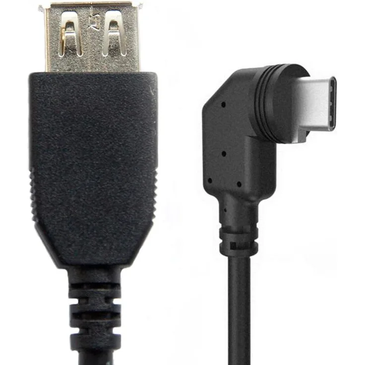 MOBOTIX S7x MiniUSB-C auf USB-A Kabel, abgewinkelt-gerade, 1m, schwarz