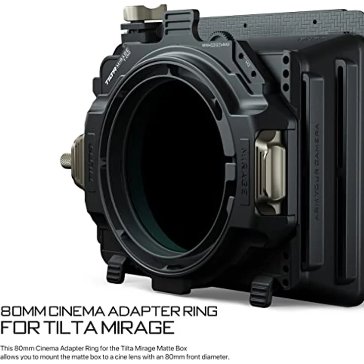Tilta 80 mm Cinema Adapterring MB-T16-C80, Aluminium, leicht, kompatibel mit 80 mm Cine Objektiven für Mirage Matte Box – Bild 5