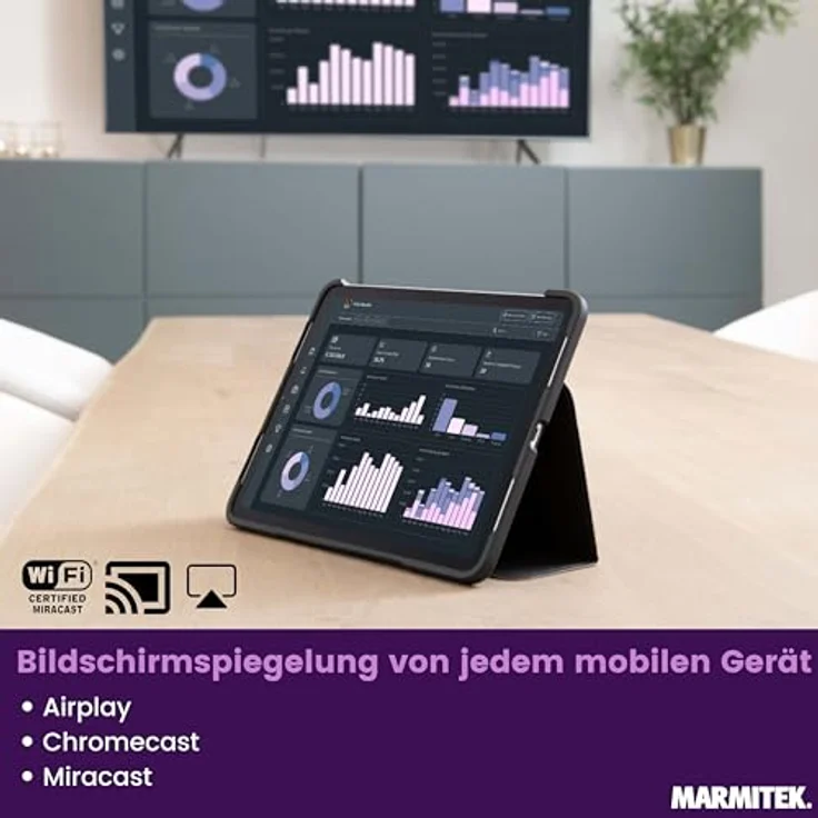 Marmitek 25008488, Router, Wi-Fi 5 (802.11ac), 4K unterstützt, Schwarz, mit externen Antennen und HDMI-Schnittstelle – Bild 4