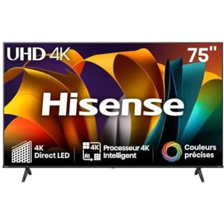 Hisense 75A6N, 75 Zoll 4K UHD LED Smart TV mit HDR, Sprachsteuerung und Quad Core-Prozessor – Bild 2