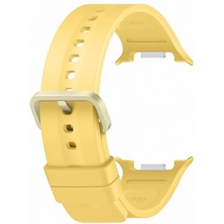 Samsung Sport Band ET-SNL34 für Galaxy Watch9, elastisches Nitrilkautschuk-Armband in Gelb, S/M – Bild 3