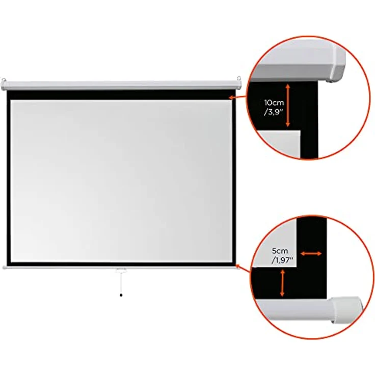 Celexon ivolum Rolloleinwand 240 x 180cm,Leinwand Format 4:3, Heimkino Leinwand, Beamerleinwand,3D L – Bild 4