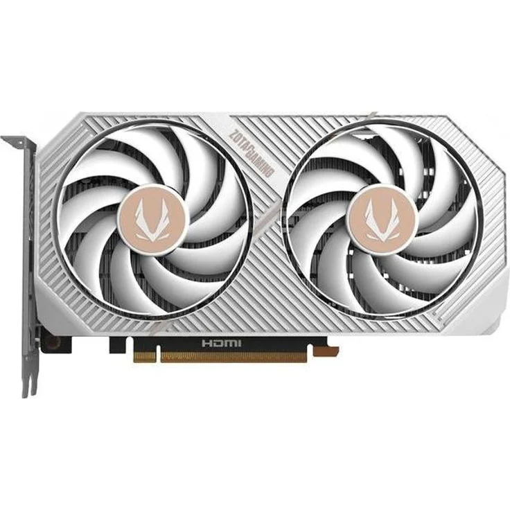 Zotac GF RTX 5060 WHITE OC TWIN EDGE, Next-Gen-Grafikkarte mit 8 GB GDDR7-Speicher und DLSS4