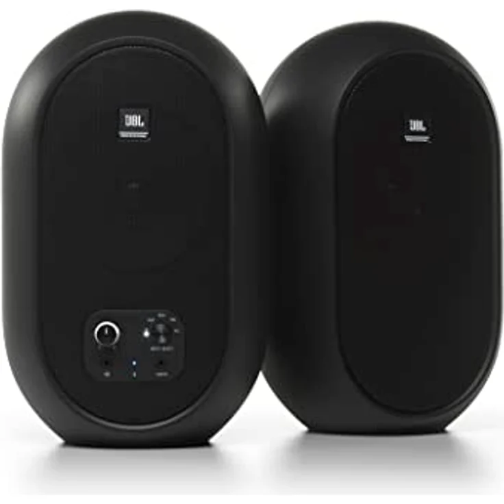 JBL 1 Serie 104 Kompakte, aktive Desktop-Referenzlautsprecher mit Bluetooth, schwarz (Paarweise verkauft) – Bild 1