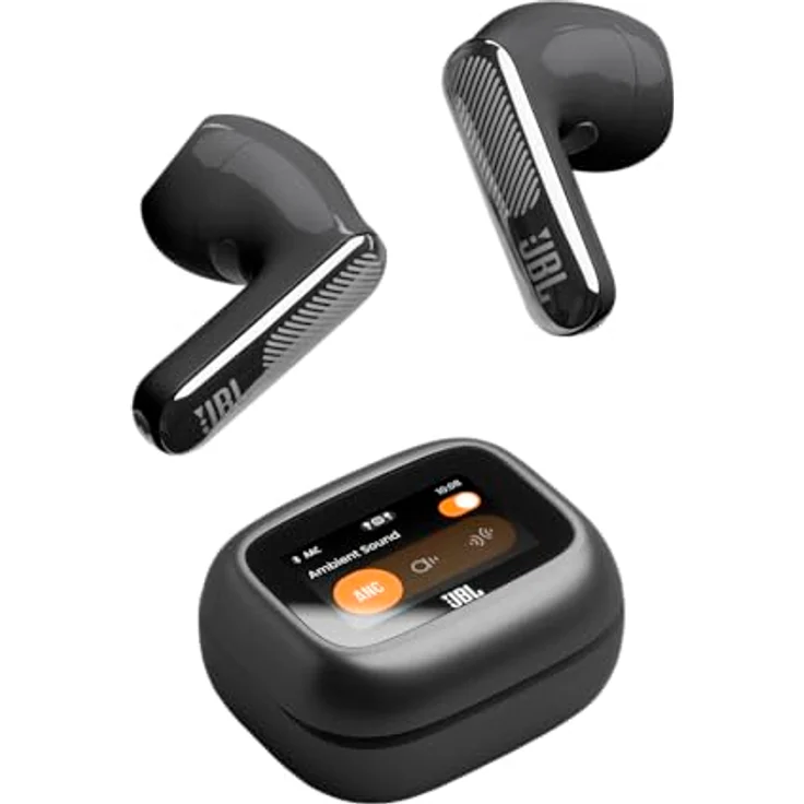 JBL Live Flex 4, Kabellose Noise-Cancelling-Ohrhörer mit Hi-Res Audio, 50 Std. Akkulaufzeit, IP54 wasserdicht, Schwarz – Bild 4