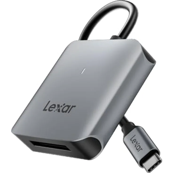 Lexar RW510 CFexpress Typ B Kartenleser, bis zu 10 Gbps, USB 3.2 Gen 2, integriertes USB-Typ-C-Kabel