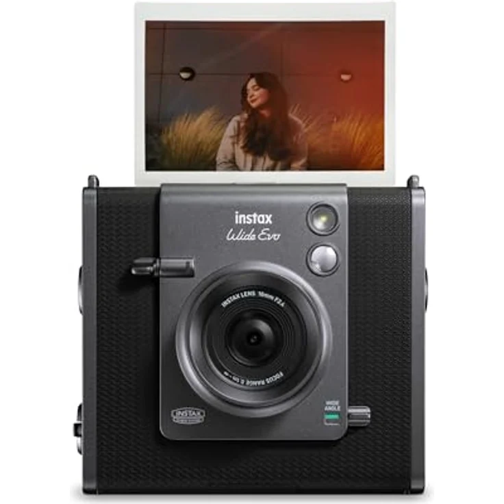 INSTAX Wide EVO, Sofortbildkamera mit 10-fach-Objektiv und 10-fach-Filmeffekten, schwarz – Bild 2