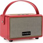 Bennett & Ross BB-820RD Blackmore Junior - Retro Bluetooth Lautsprecher in Lederoptik mit 5200 mAh Akku - Vintage Speaker mit 20W - MicroSD-Eingang mit MP3-Player - 3,5mm Aux-Anschluss - Rot - Preisvergleich