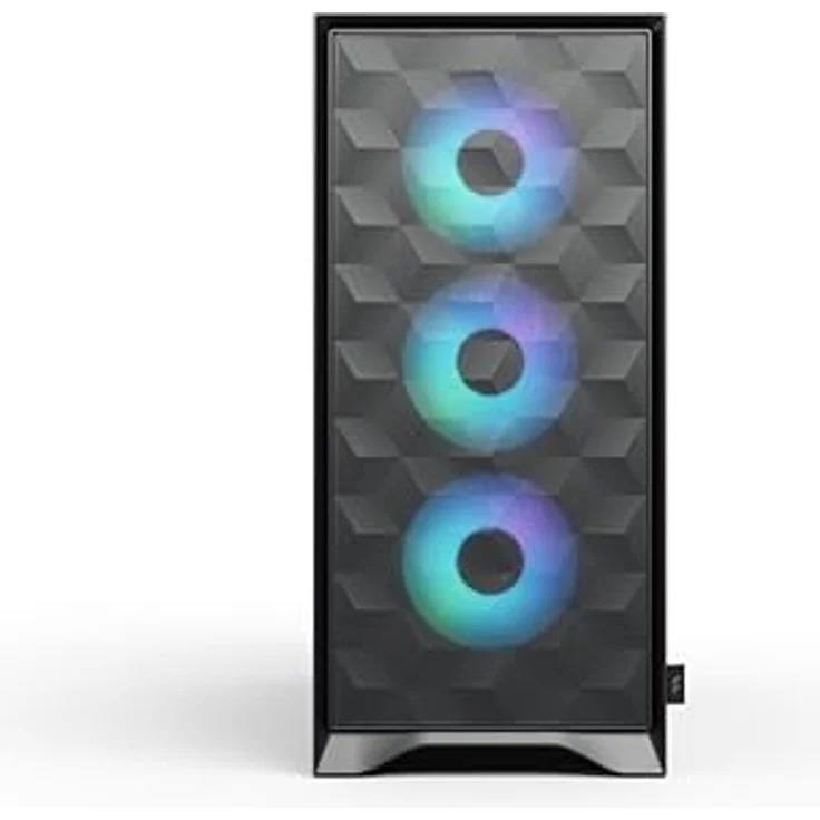 Fractal Design Pop 2 Air Black RGB, PC-Gaming-Gehäuse mit gehärtetem Glas, Mesh-Frontpanel, drei 120-mm-RGB-Lüftern, starkem Airflow, für ATX/mATX/ITX Motherboards – Bild 2