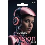 Audials Vision 2025, Dauerlizenz zur Verbesserung von Musik & Videos mit KI, Windows 11/10, Deutsch/Multilingual, Product Key Card #PKC