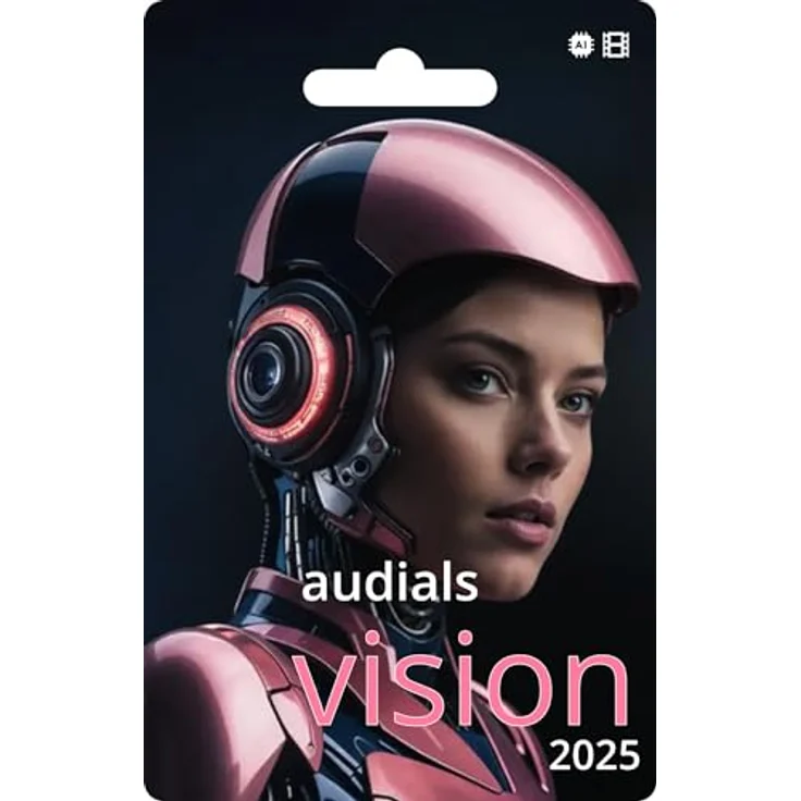 Audials Vision 2025, Dauerlizenz zur Verbesserung von Musik & Videos mit KI, Windows 11/10, Deutsch/Multilingual, Product Key Card #PKC – Bild 1