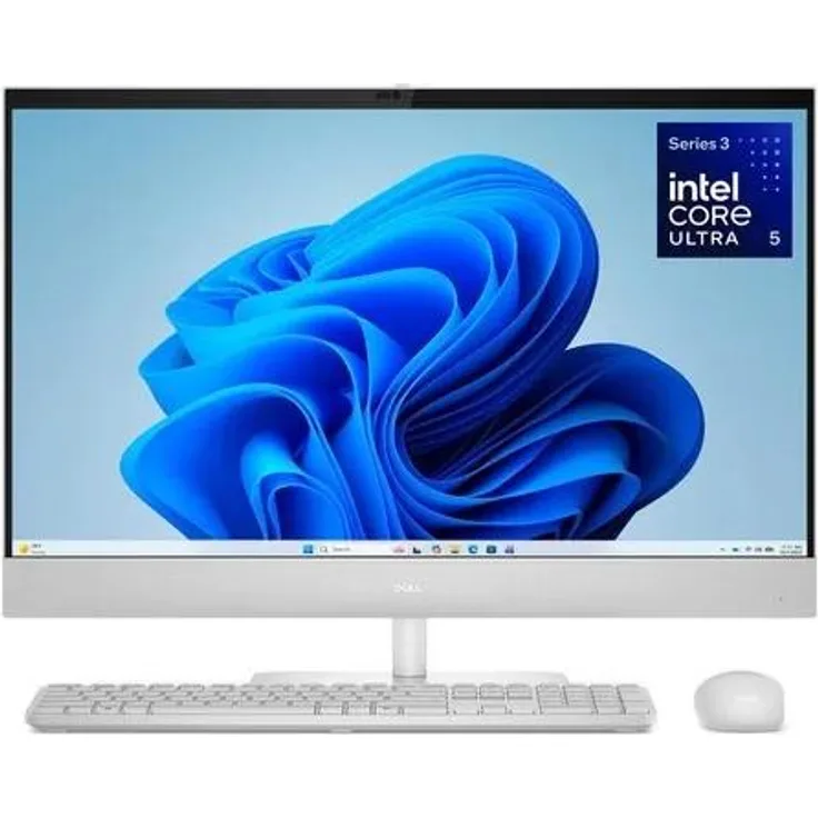 Dell 27 All-in-One EC27260, 27" FHD, Intel Core Ultra 5 322, 16GB RAM, 512GB SSD, Wi-Fi 7, Windows 11 Home, hellgrau