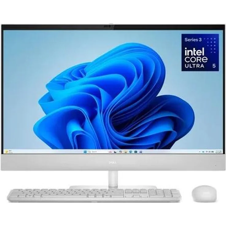 Dell 27 All-in-One EC27260, 27" FHD, Intel Core Ultra 5 322, 16GB RAM, 512GB SSD, Wi-Fi 7, Windows 11 Home, hellgrau
