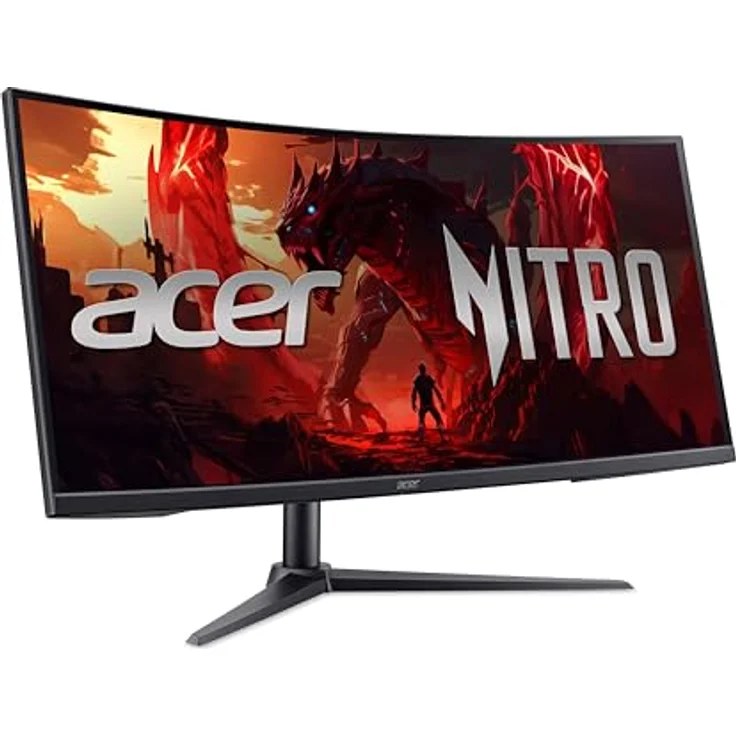 Acer Nitro XZ340CUR W0, 34 Zoll UWQHD Gaming Monitor, 240Hz, 1ms, Curved, FreeSync Premium, HDR, höhenverstellbar – Bild 2