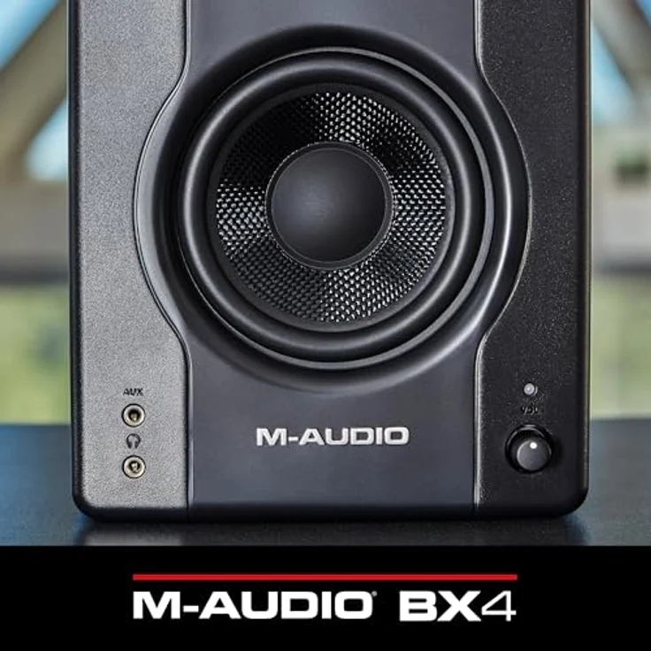 M-Audio BX4 P, 4,5" Studio Monitor Lautsprecher, 120-Watt Schwarz, Paar für Musikproduktion und Podcasting – Bild 11