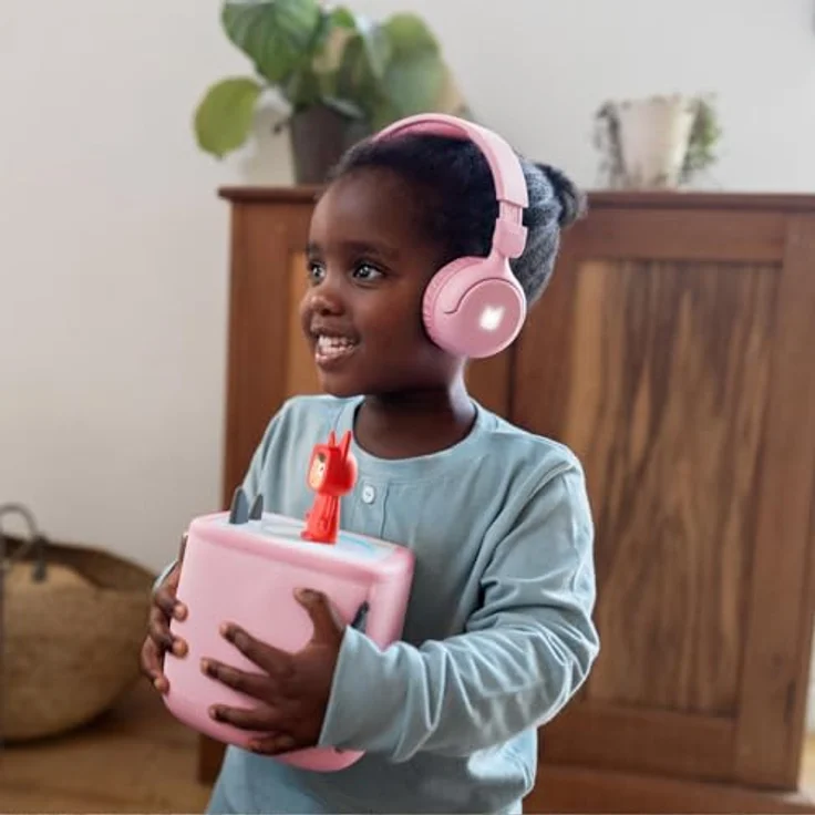 tonies Lauscher Revision, Kinder-Kopfhörer mit Bluetooth und NFC, kabelloses Hören, 40 Stunden Akkulaufzeit, LED-Lichter – Bild 2