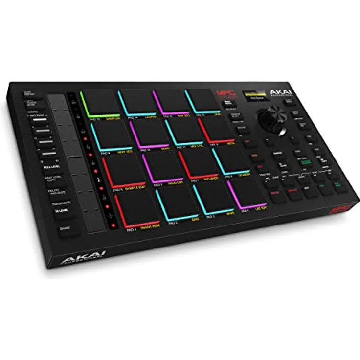 Akai Professional MPC Studio - MIDI Controller Beat Maker mit 16 anschlagsdynamischen RGB Pads, MPC Software, zuweisbarem Touch Strip & LCD Display