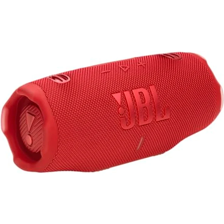 JBL Charge 6, tragbarer Bluetooth-Lautsprecher, 28 Stunden Akkulaufzeit, IP68 wasserdicht, Staub- und stoßfest, Pro Sound mit AI Sound Boost, Auracast Multi-Speaker, Rot – Bild 1