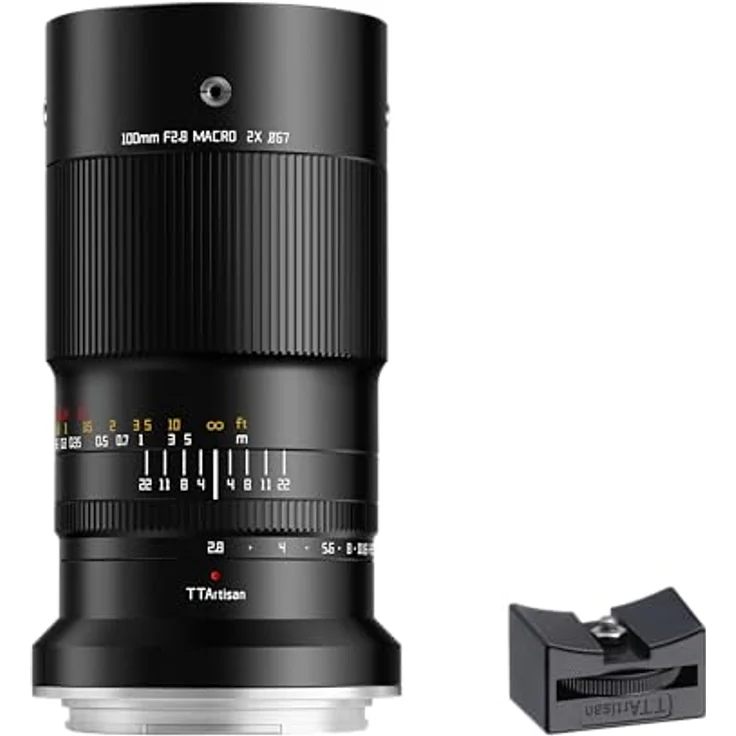 TTARTISAN 100mm F2.8 Makro Objektiv für Canon RF, Metallische Verarbeitung, Makro 2:1, Naheinstellung 0,25m – Bild 1