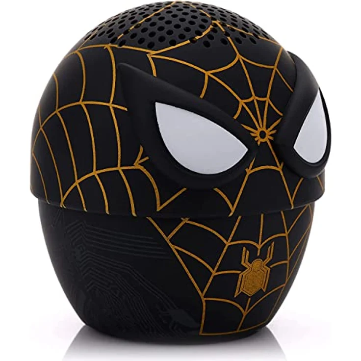 Bitty Boomers Marvel: No Way Home Spider-Man Black & Gold Suit - Mini Bluetooth-Lautsprecher mit Selfie-Fernbedienung – Bild 1